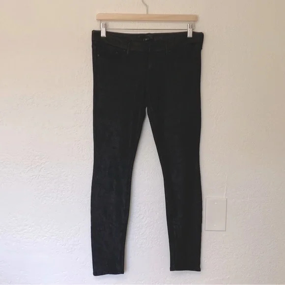 MOTHER The Looker in Look But Don’t Touch Faux Suede Jeans, Size 28 - Picture 3 of 9